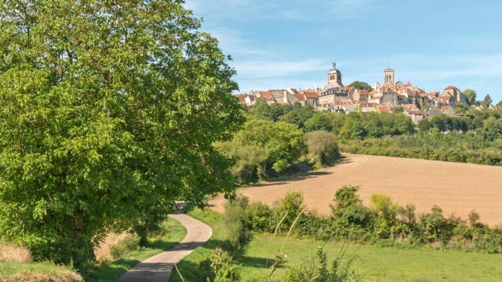 route Cluny à Vézelay